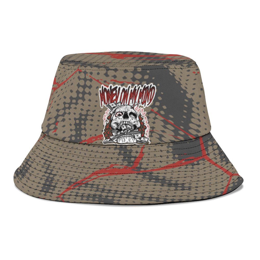 Bucket Hat To Match Olive 9s Graphic, MOMM Skeleton