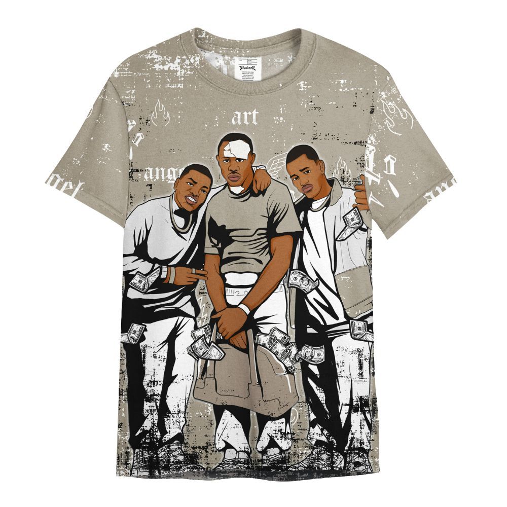 Shirt To Match High OG Khaki 1s - Paid In Full Money All Over Print