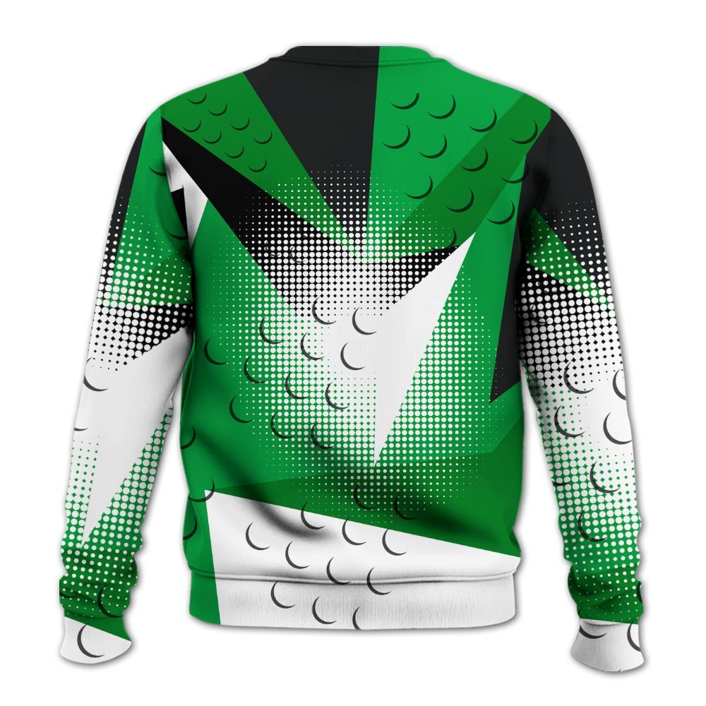 Sweatshirt To Match Low Lucky Green 1s - Poly Custom Name Number 23 5s All Over Print