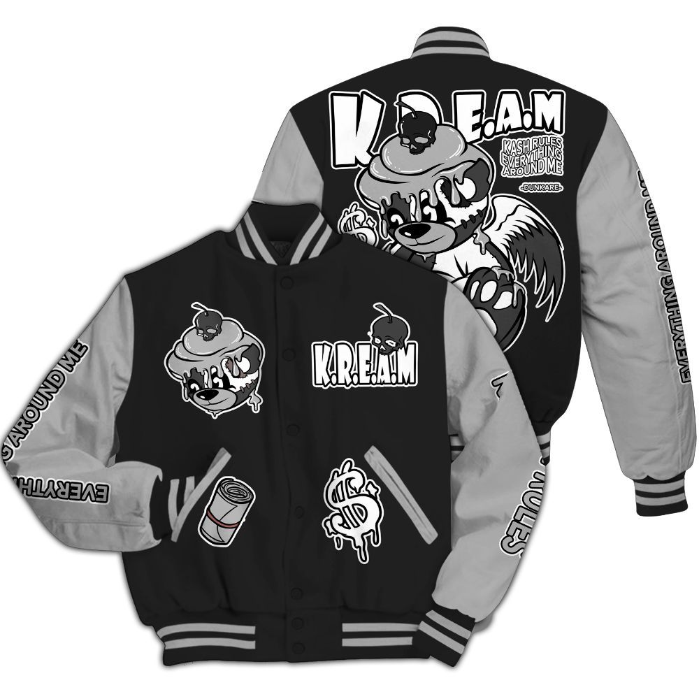 Varsity Jacket To Match NOCTA Black 2s - Loot Bear All Over Print