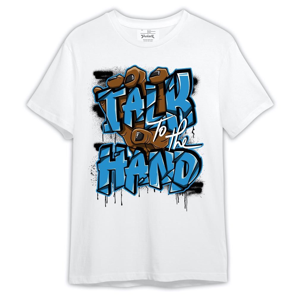 Shirt To Match Powder Blue 9s - Talk To The Hand Spray Shirt Outfit