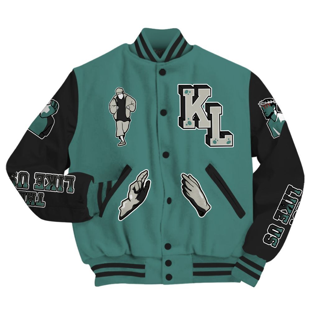 Varsity Jacket To Match Grandma's Driveway 4s - Dislike Us Graphic All Over Print