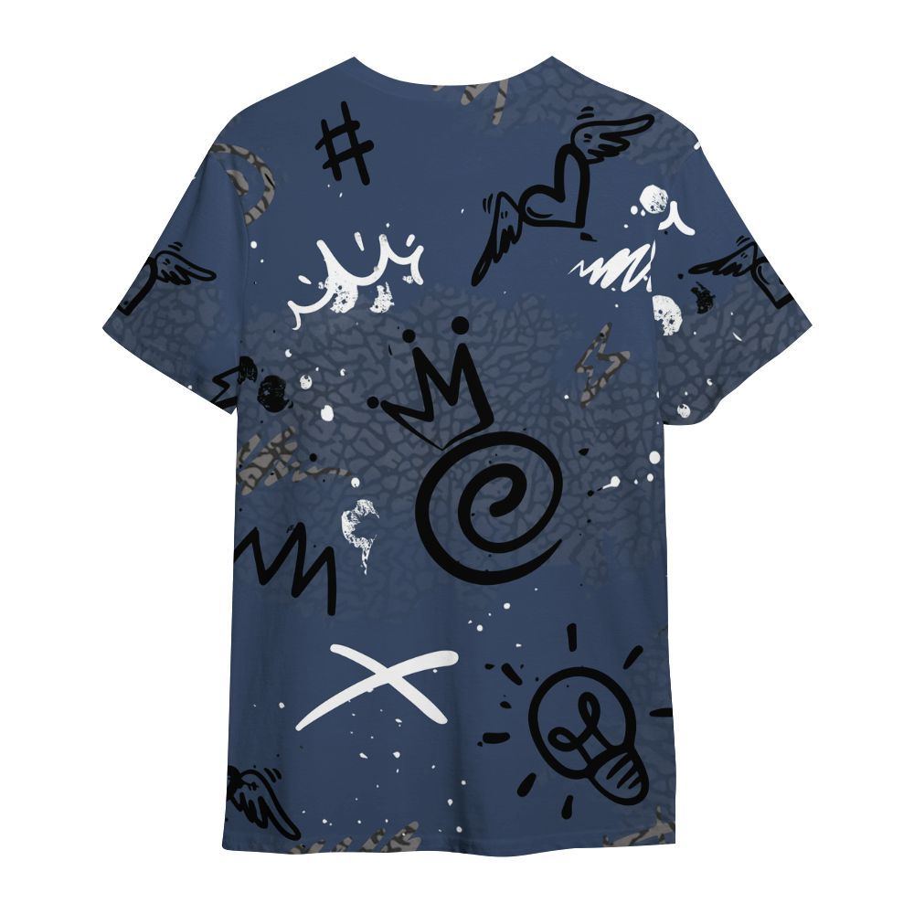 Shirt To Match Diffused Blue 3s - Drip Been Di2ferent All Over Print