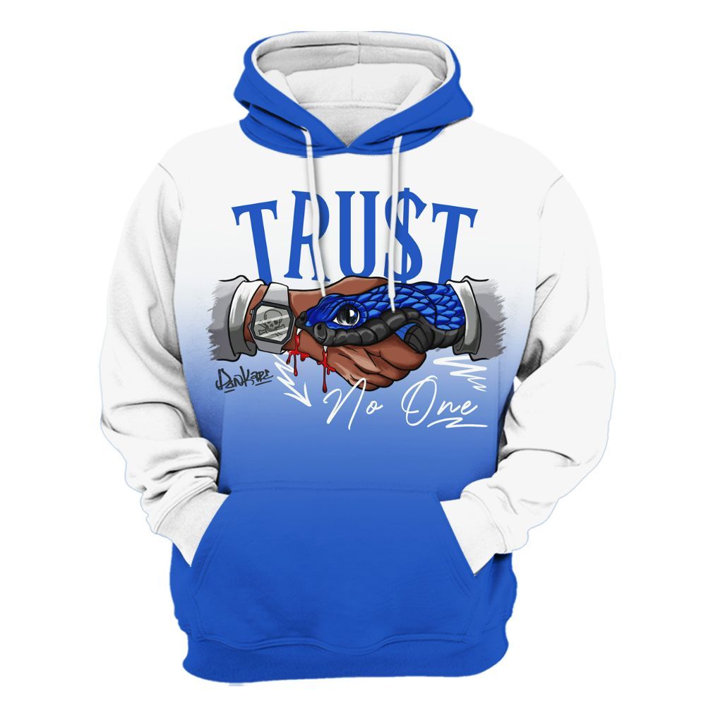Hoodie To Match Retro Stealth 5s - Snake Trust No One Drip All Over Print