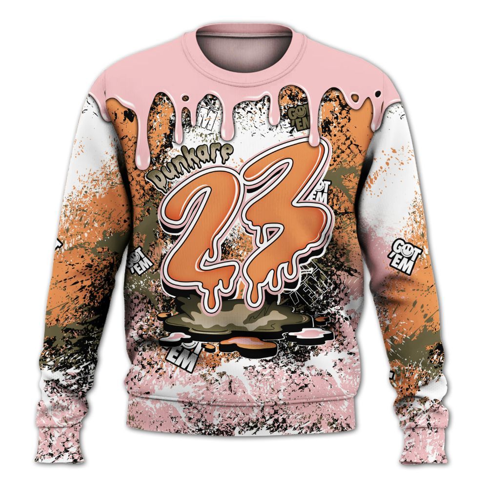 Sweatshirt To Match SB Dunk Low Red Stardust - Dripping 23 Drip All Over Print