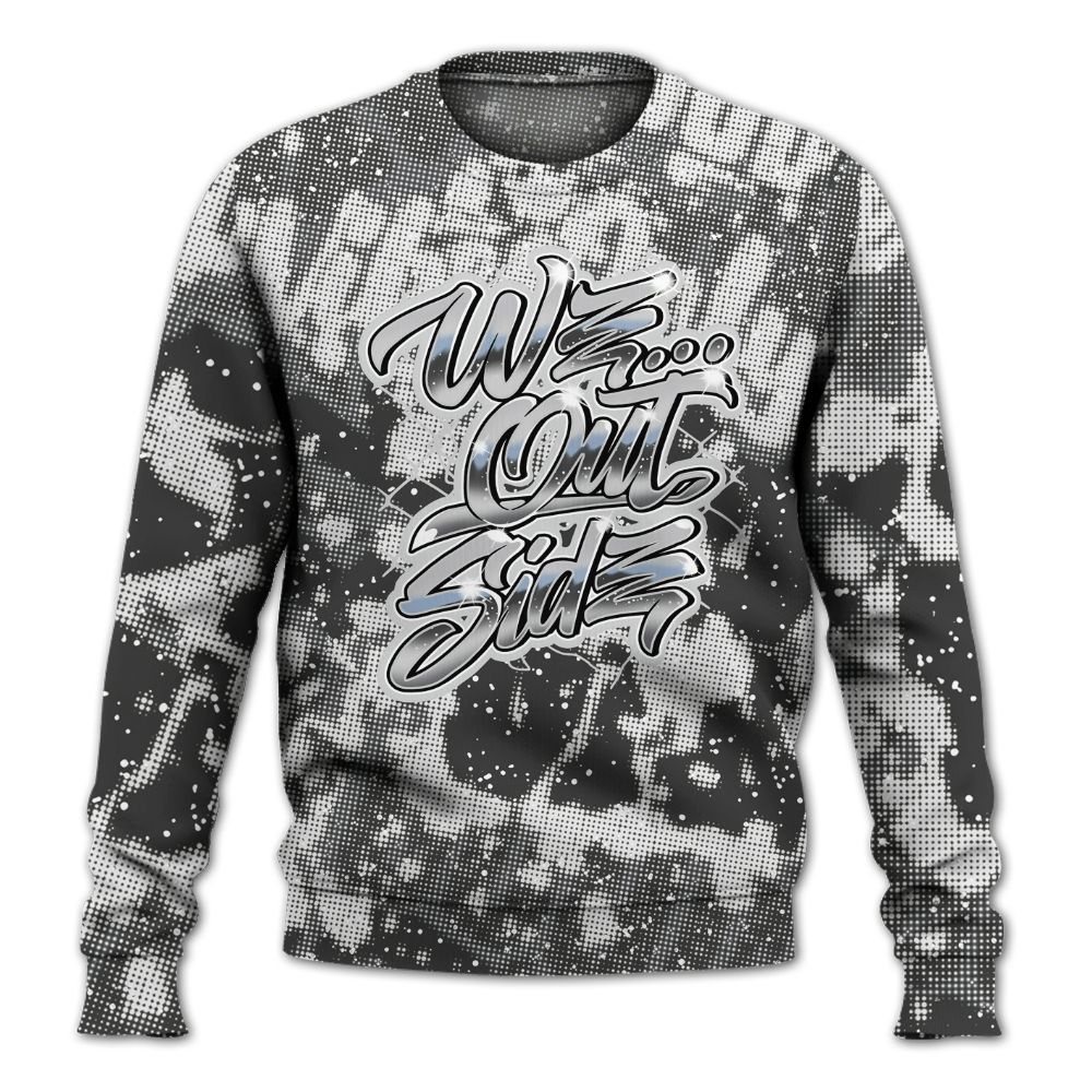 Sweatshirt To Match Reverse Black White 6s - We OutSider Graphic Street All Over Print