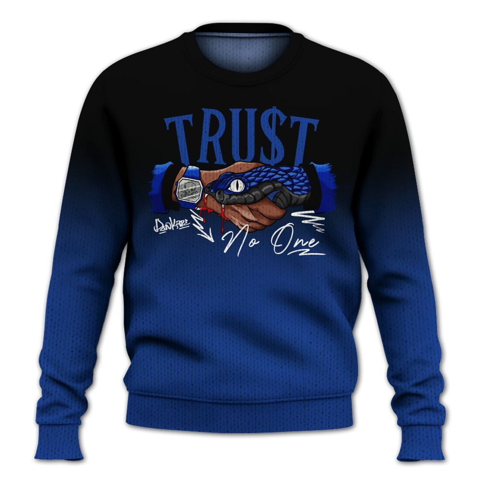 Knitted Sweater To Match Air Foamposite One Royal - Snake Trust No One Drip