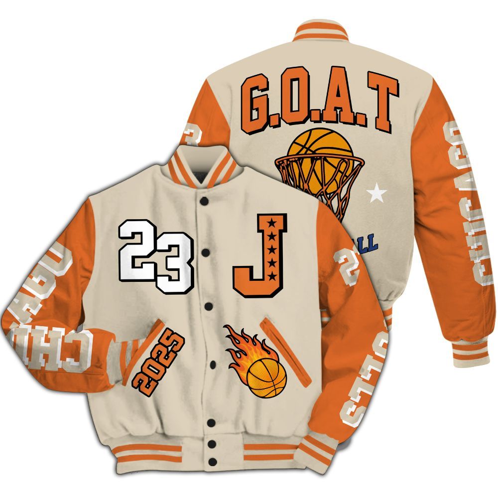 Varsity Jacket To Match Air Max 90 Rattan Birch - Chicago 23 Basketball All Over Print