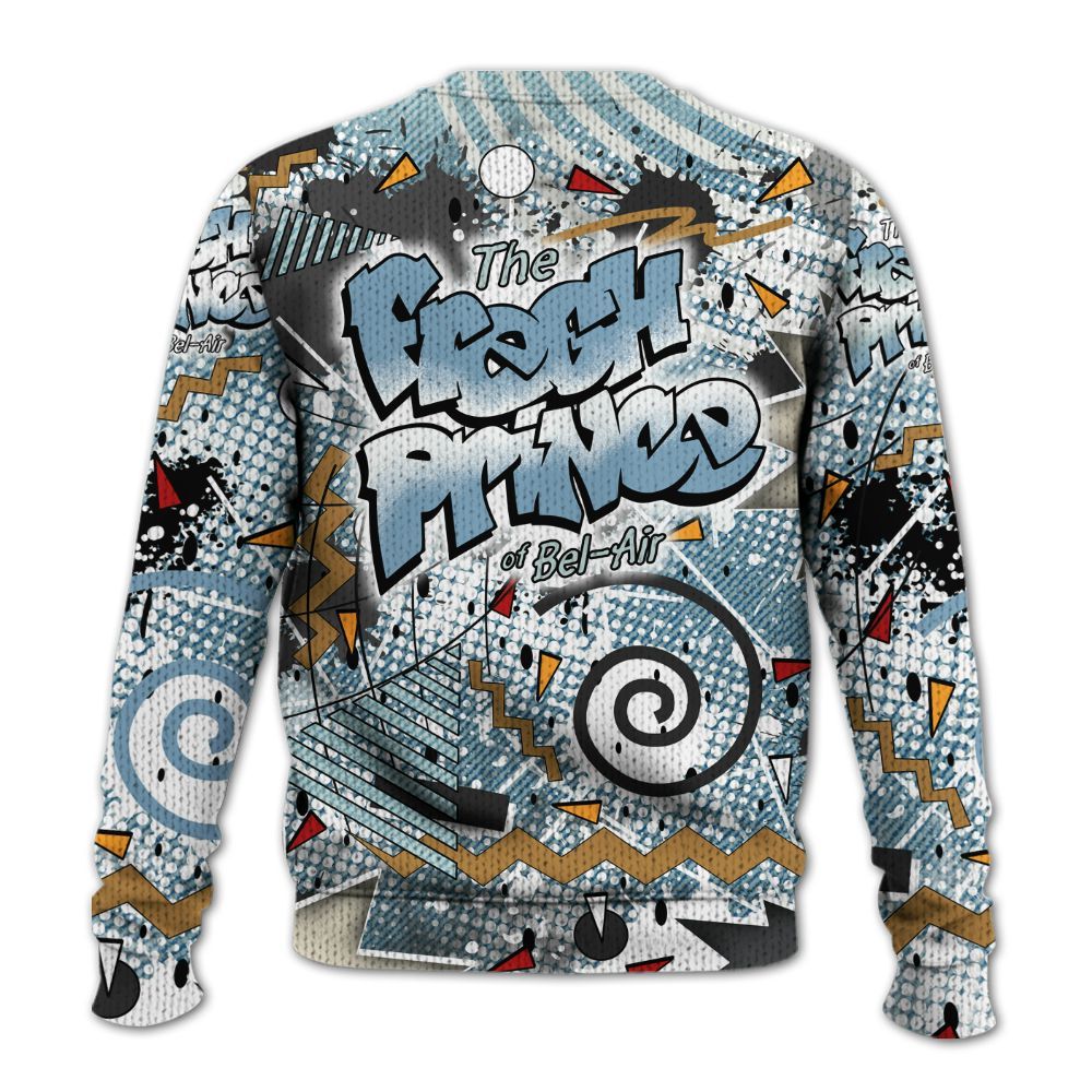 Sweater To Match Denim Worn Blue 2025 4s - Fresh Sneaker 90s Graphic