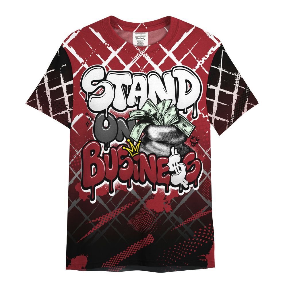 Shirt To Match High Black Toe Reimagined 1s - Halftone Stand Business Dripping All Over Print