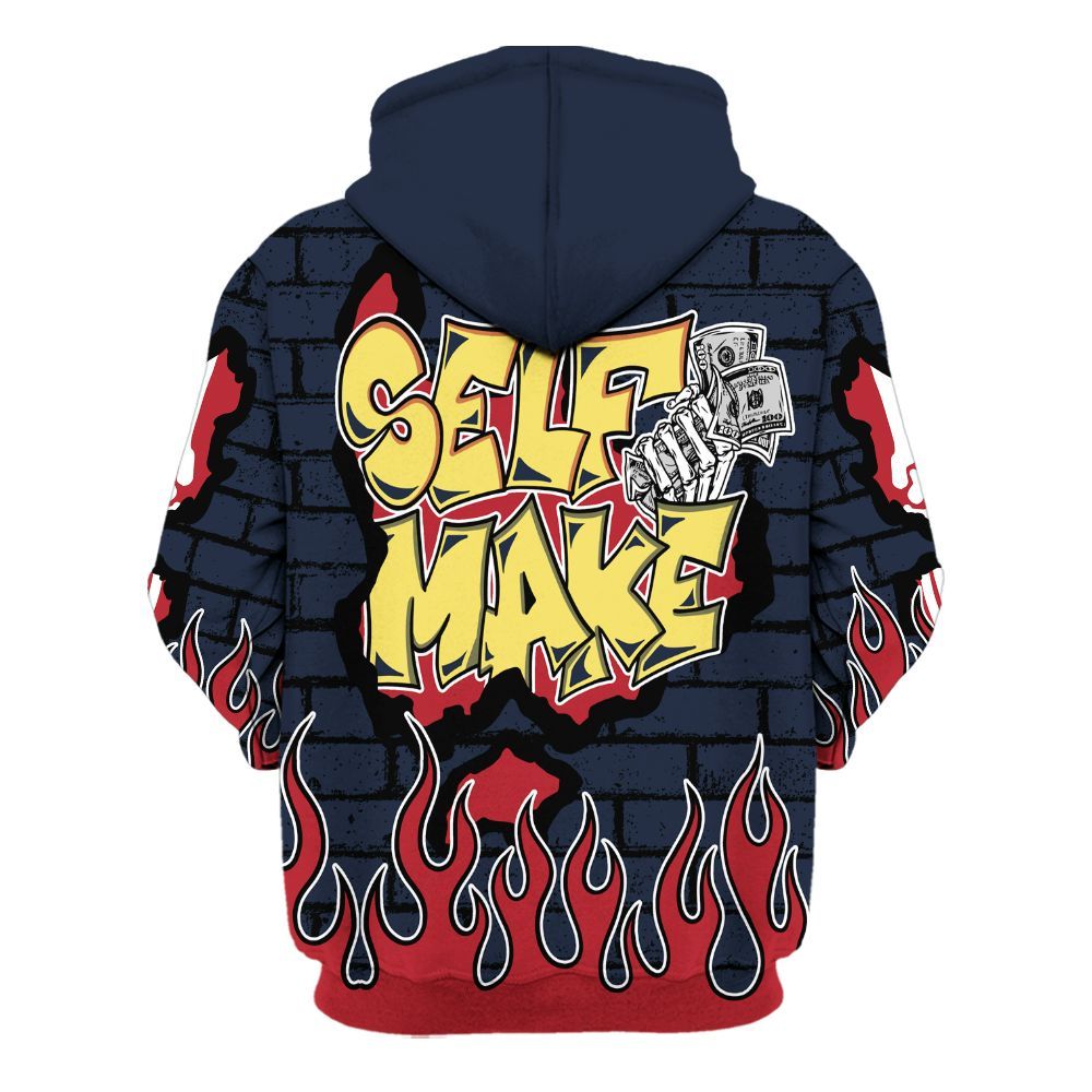 Hoodie To Match Dunk Low COJP What The 2024 - Self Make Skeleton Crashed All Over Print