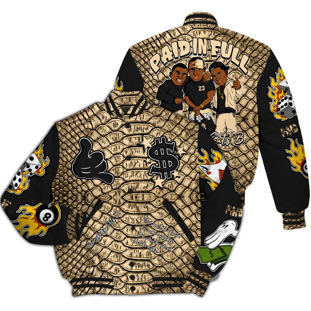 Varsity Jacket To Match Kobe 9 EM Mambacita Shirt, Funny Everybody Paid In Full Graphic All Over Print