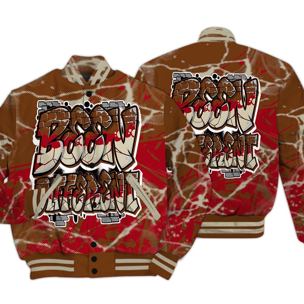 Varsity Jacket To Match Archaeo Brown 5s - To Different Profound Graphic Varsity Jacket Unisex