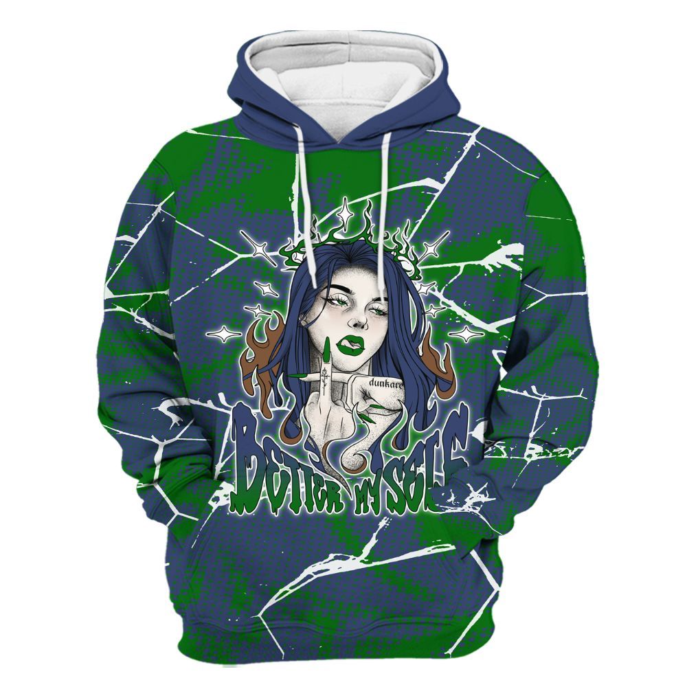 Hoodie To Match Midnight Navy 13s - My-Self Crack Unique All Over Print
