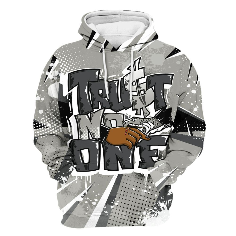 Hoodie To Match High Satin Shadow 1s - Poly Trust No One Dripping All Over Print