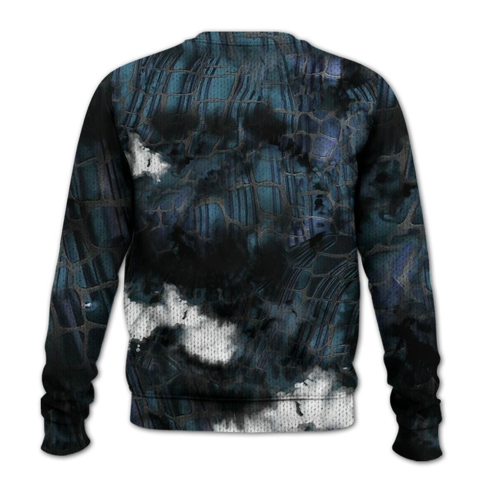 Knitted Sweater To Match Air Foamposite Kazuya Mishima - God Blessed Tie Dye