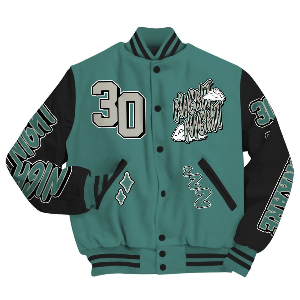Varsity Jacket To Match Grandma's Driveway 4s - Seeya Skeleton All Over Print