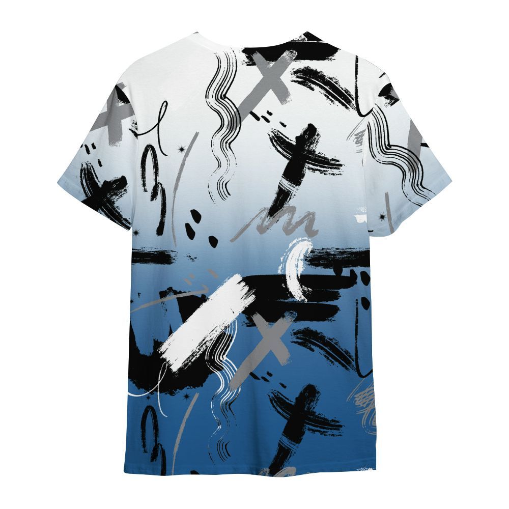 Shirt To Match French Blue 13s - Money Hustle Grind Pray All Over Print