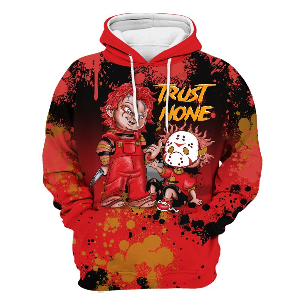 Hoodie To Match Scoot Zeros Retro Portland - Trust No One Scary All Over Print