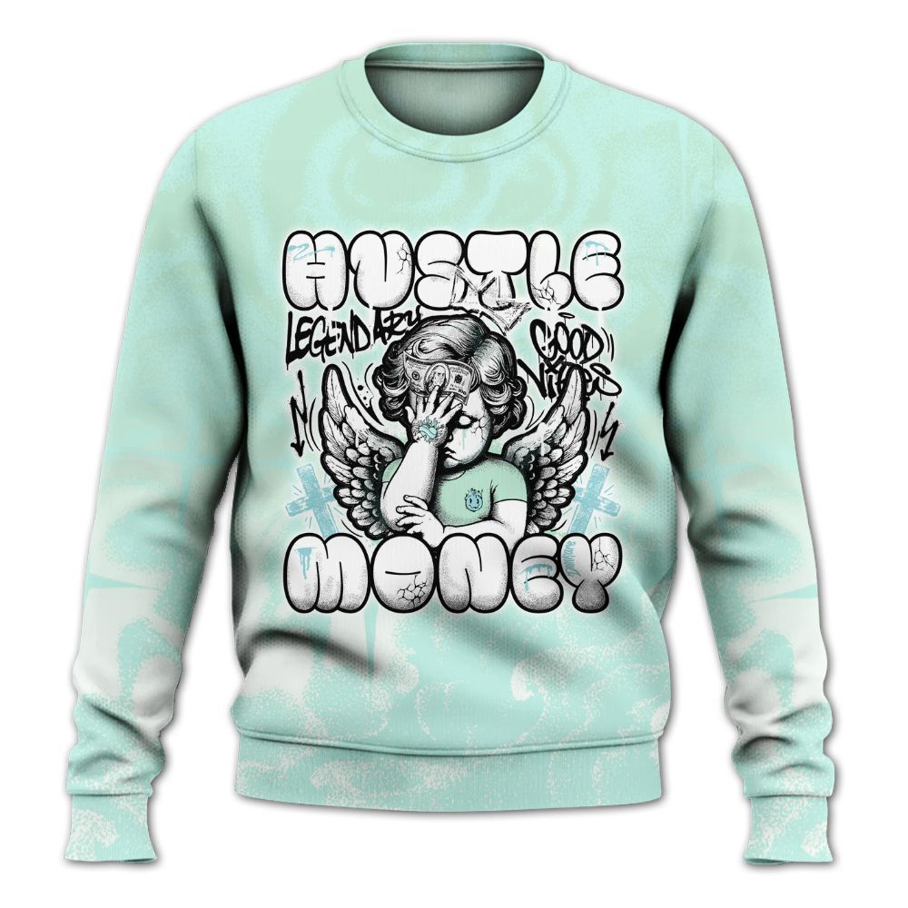 Sweatshirt To Match Retro Low Igloo 11s - Angel Hustle Money All Over Print