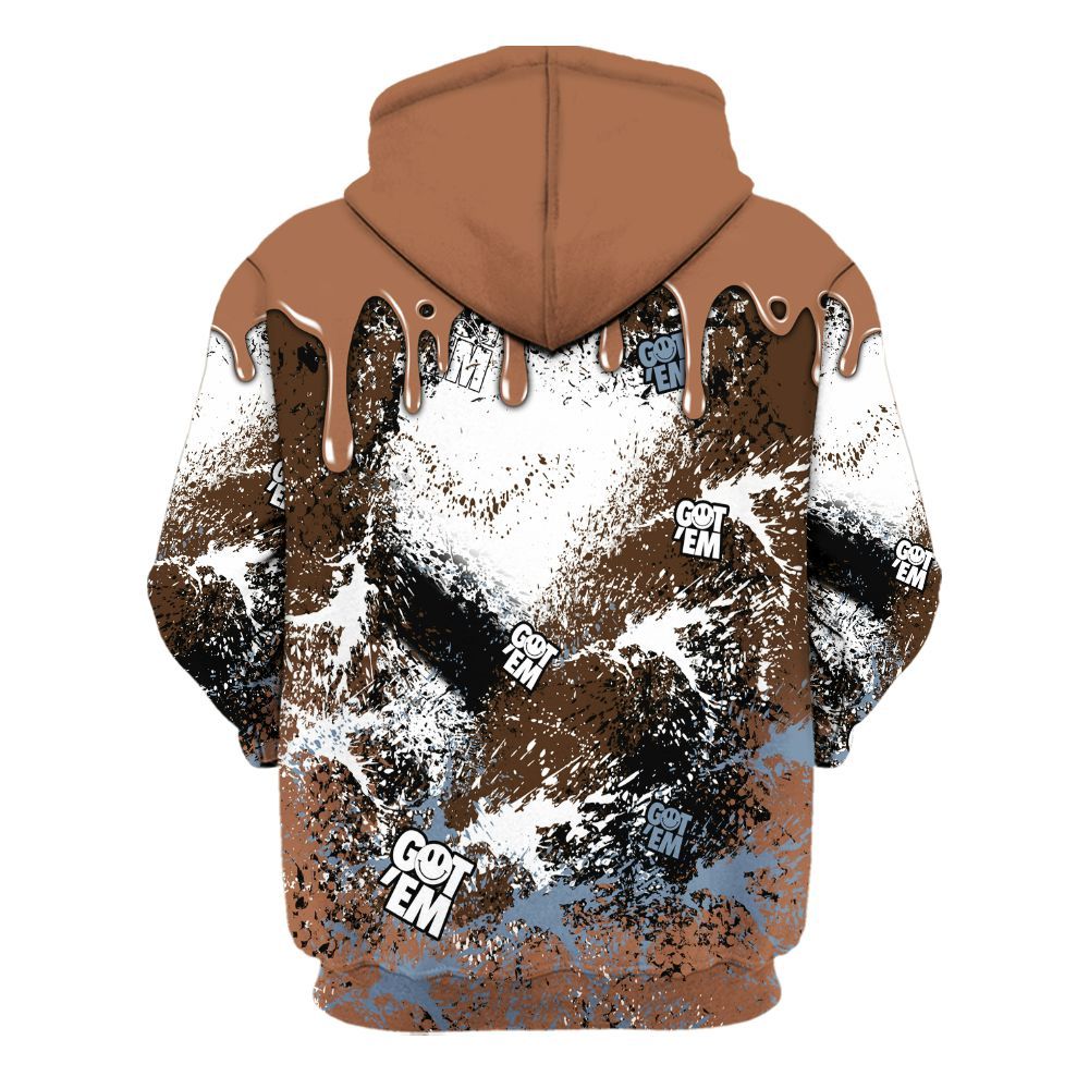 Hoodie To Match Air Foamposite Metallic Copper - Dripping 23 Drip All Over Print