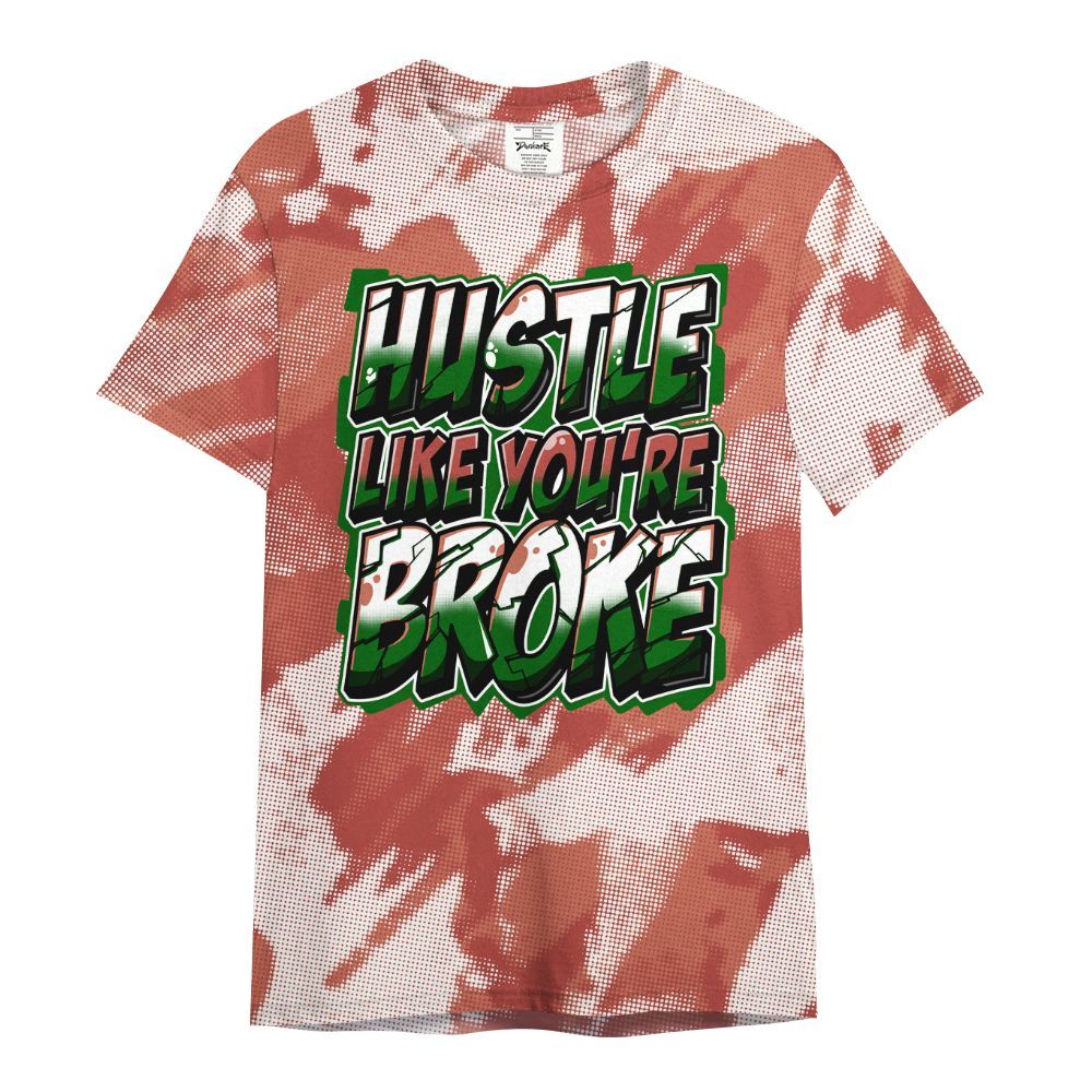 Shirt To Match Dune Red 13s - Hustles Like Broke Abstract All Over Print
