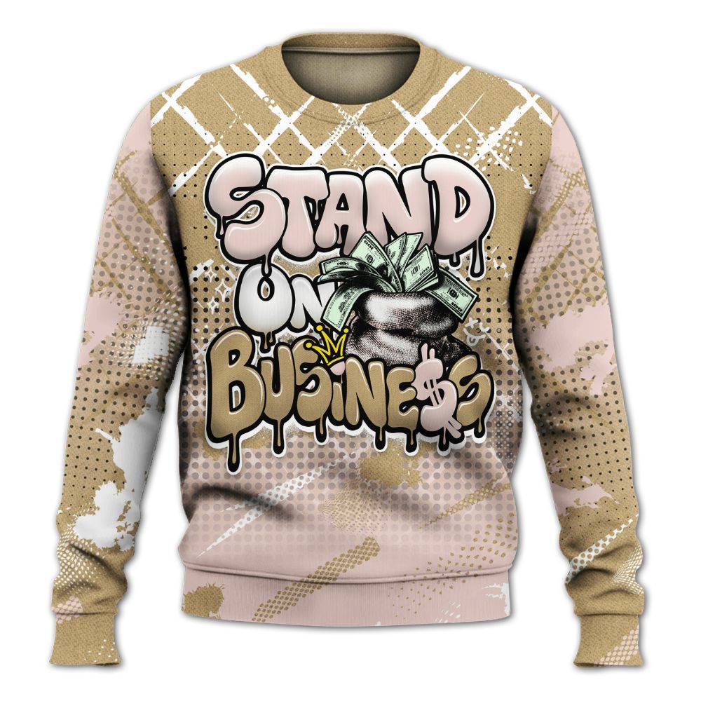 Sweatshirt To Match Low Linen 2025 1s - Halftone Stand Business Dripping All Over Print