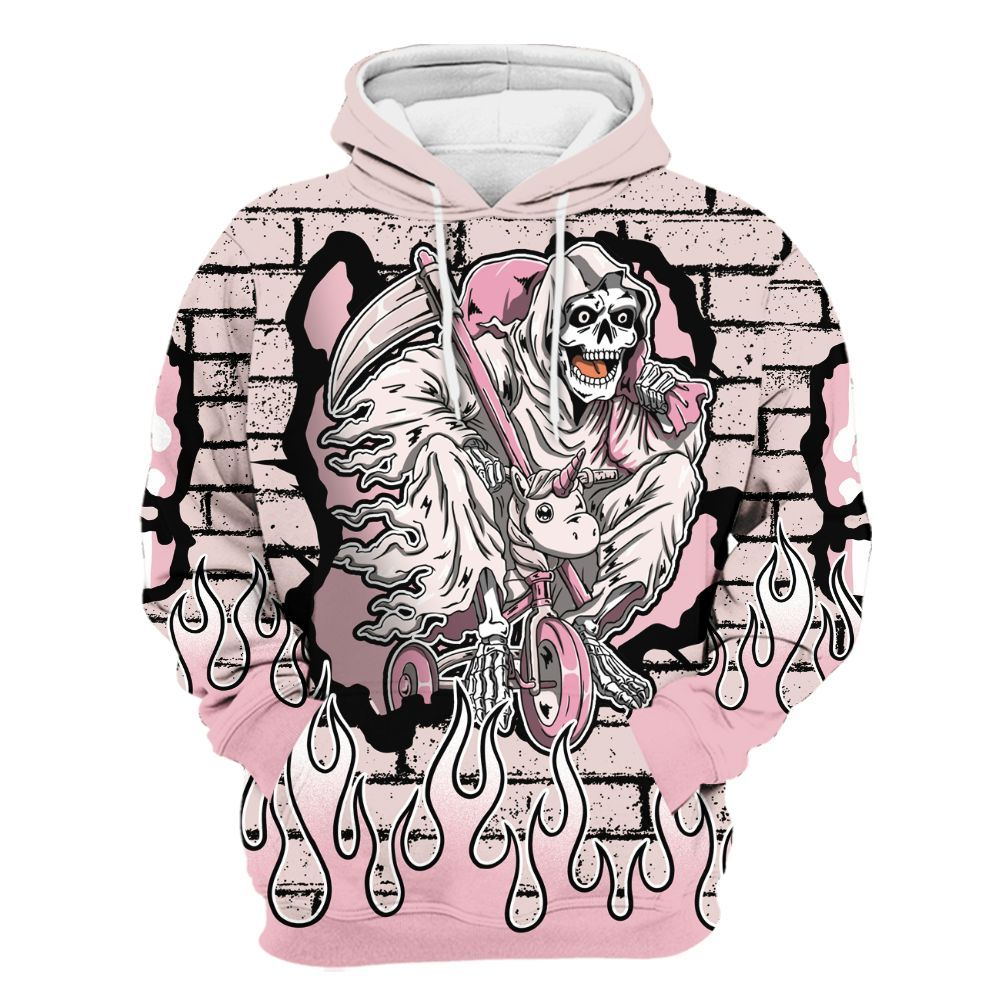 Hoodie To Match Dunk Low KD 17 Aunt Pearl - Self Make Skeleton Crashed All Over Print