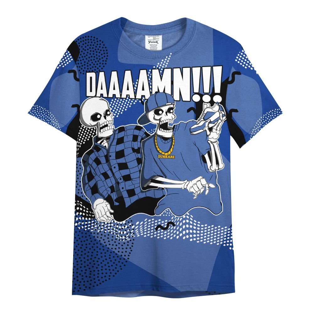 Shirt To Match Air Foamposite One Royal - Graphic Meme Damnn All Over Print
