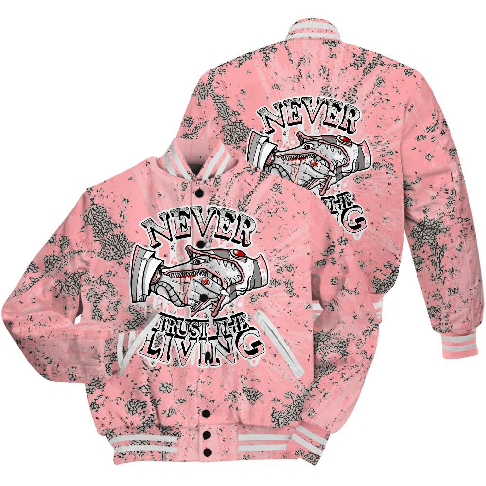 Varsity Jacket To Match Retro Wings 3s Shirt - Never Trusting Living Graphic Halloween All Over Print