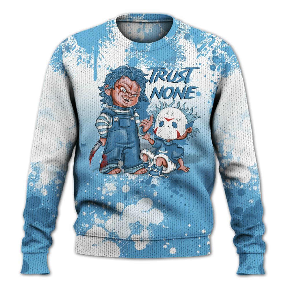 Knitted Sweater To Match Melo 12s - Trust No One Scary