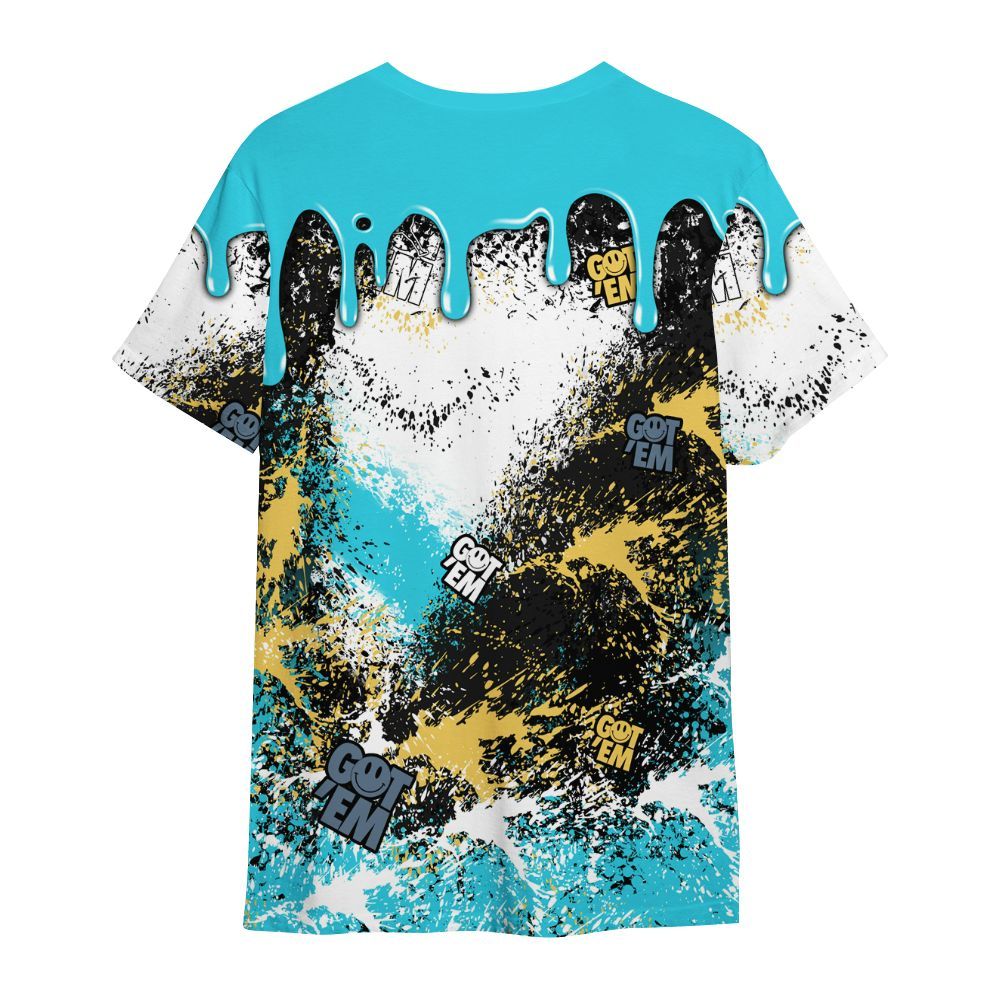 Shirt To Match Retro Gamma Blue 11s - Dripping 23 Drip All Over Print