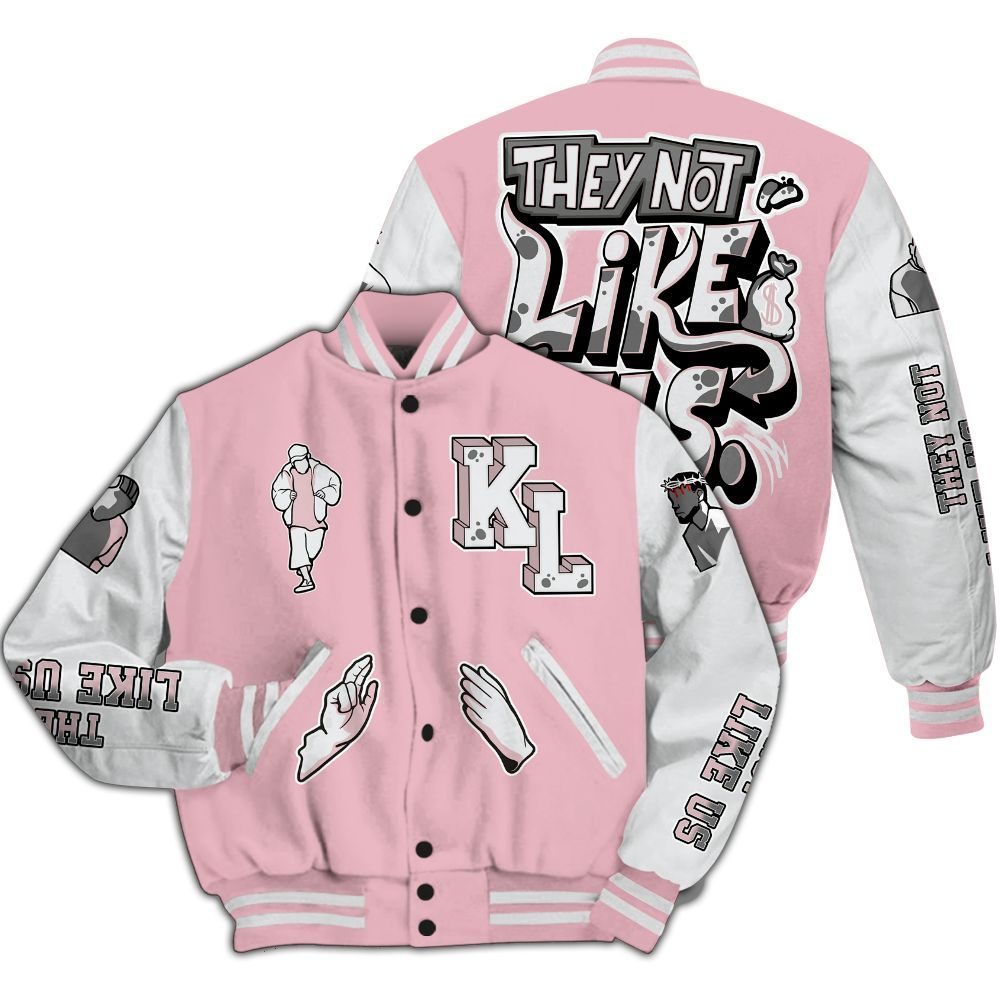 Varsity Jacket To Match Air Max DN Pink Foam - Dislike Us Graphic All Over Print