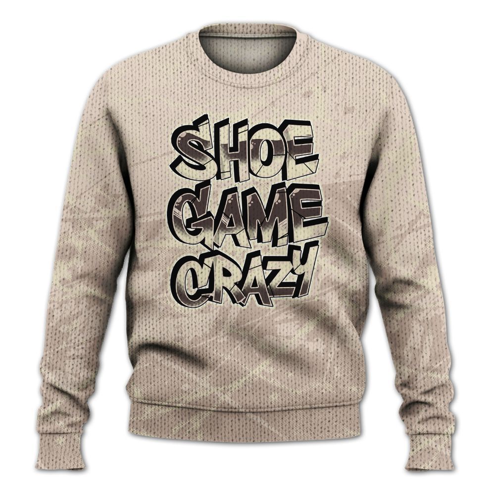 Knitted Sweater To Match A Ma Maniere X Fossil Stone 4s - Shoe Game Crazy Graphic