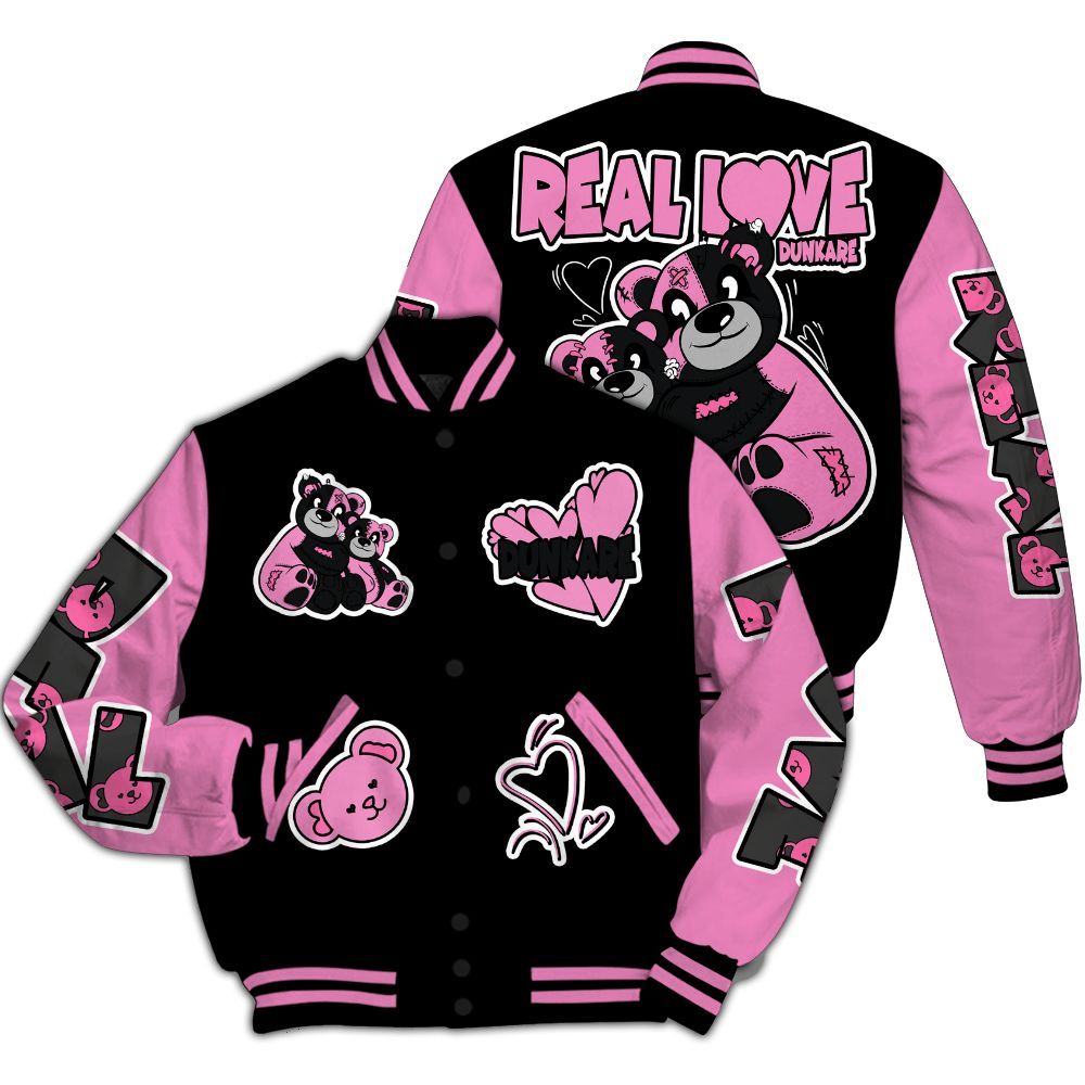 Varsity Jacket To Match Untouchable And Moments Black - Sincere Fondness Bear All Over Print