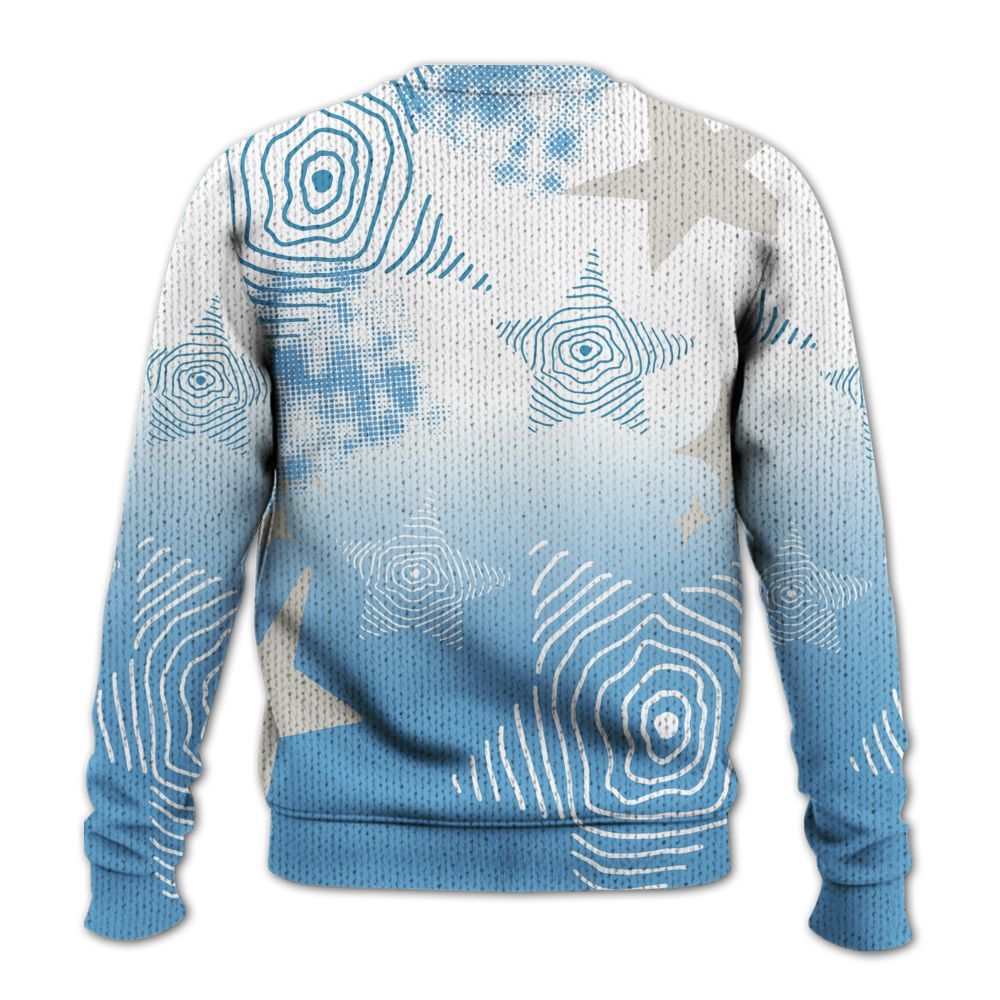 Knitted Sweater To Match SB Dunk Low University Blue - Sneakerz Girlz Unique Starz