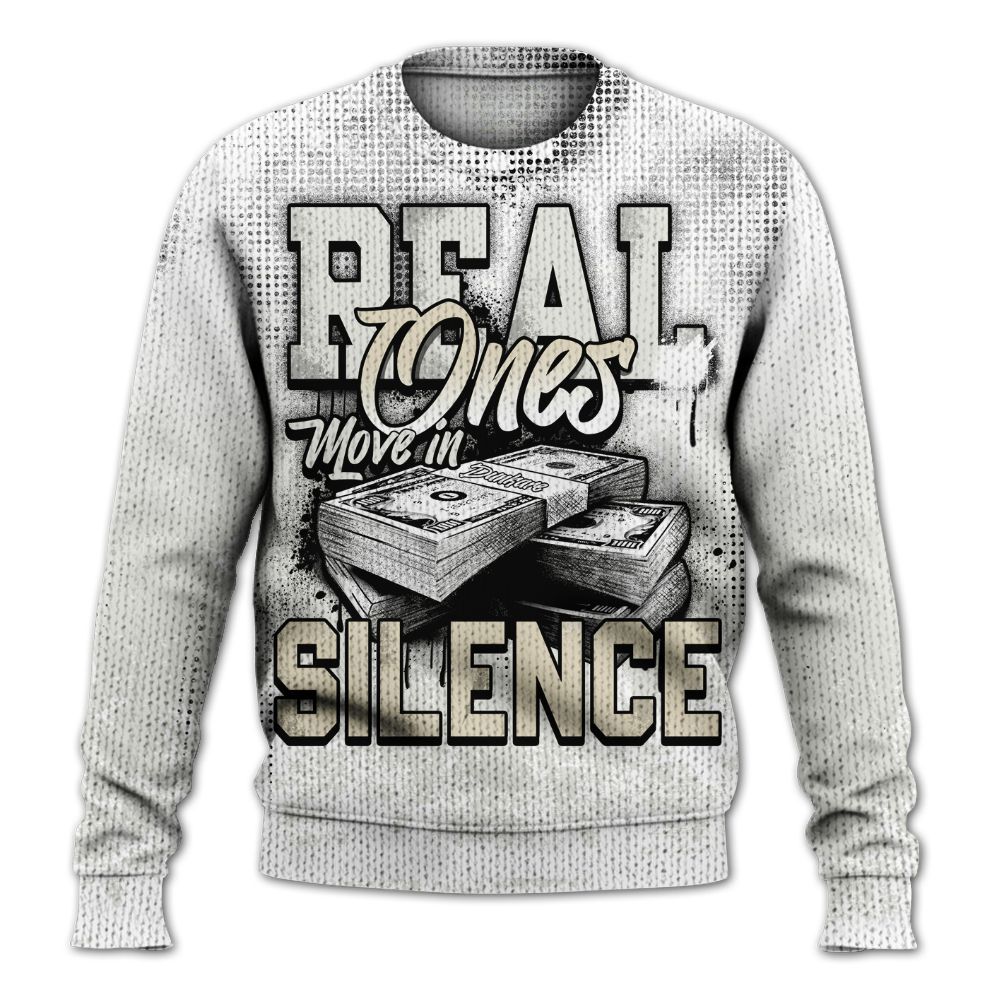 Sweater To Match Grand Finale 11s Shirt, Move In Silence Money Street Retro Graphic
