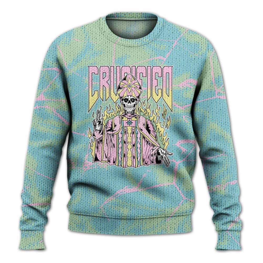 Knitted Sweater To Match SB Dunk Low Visty - Crucified Skeleton Crack