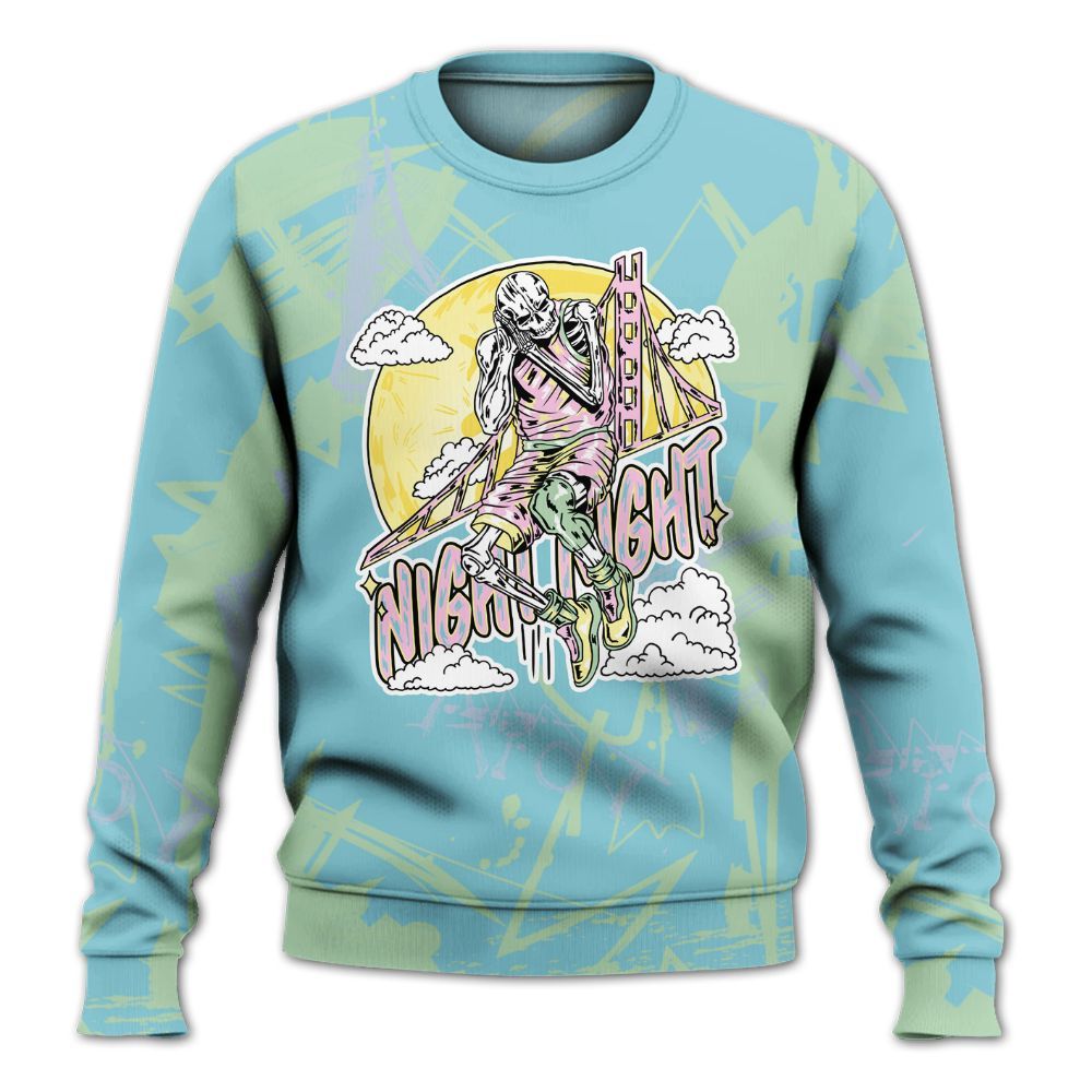 Sweatshirt To Match SB Dunk Low Visty - Seeya Skeleton Messyz All Over Print