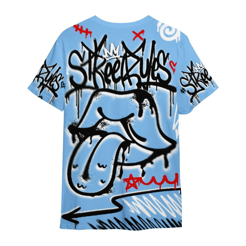 Shirt To Match University Blue 5s - Break Rules Streetwear All Over Print