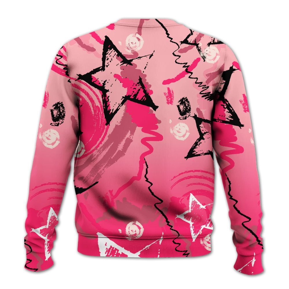 Sweatshirt To Match A'One Hyper Pink Shirt, Grind Shine Later Drip All Over Print