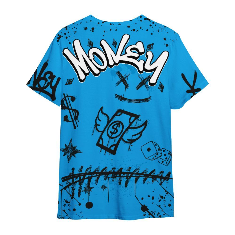 Shirt To Match Black University Blue 2022 13s - Everybody Paid In Full Crayon All Over Print