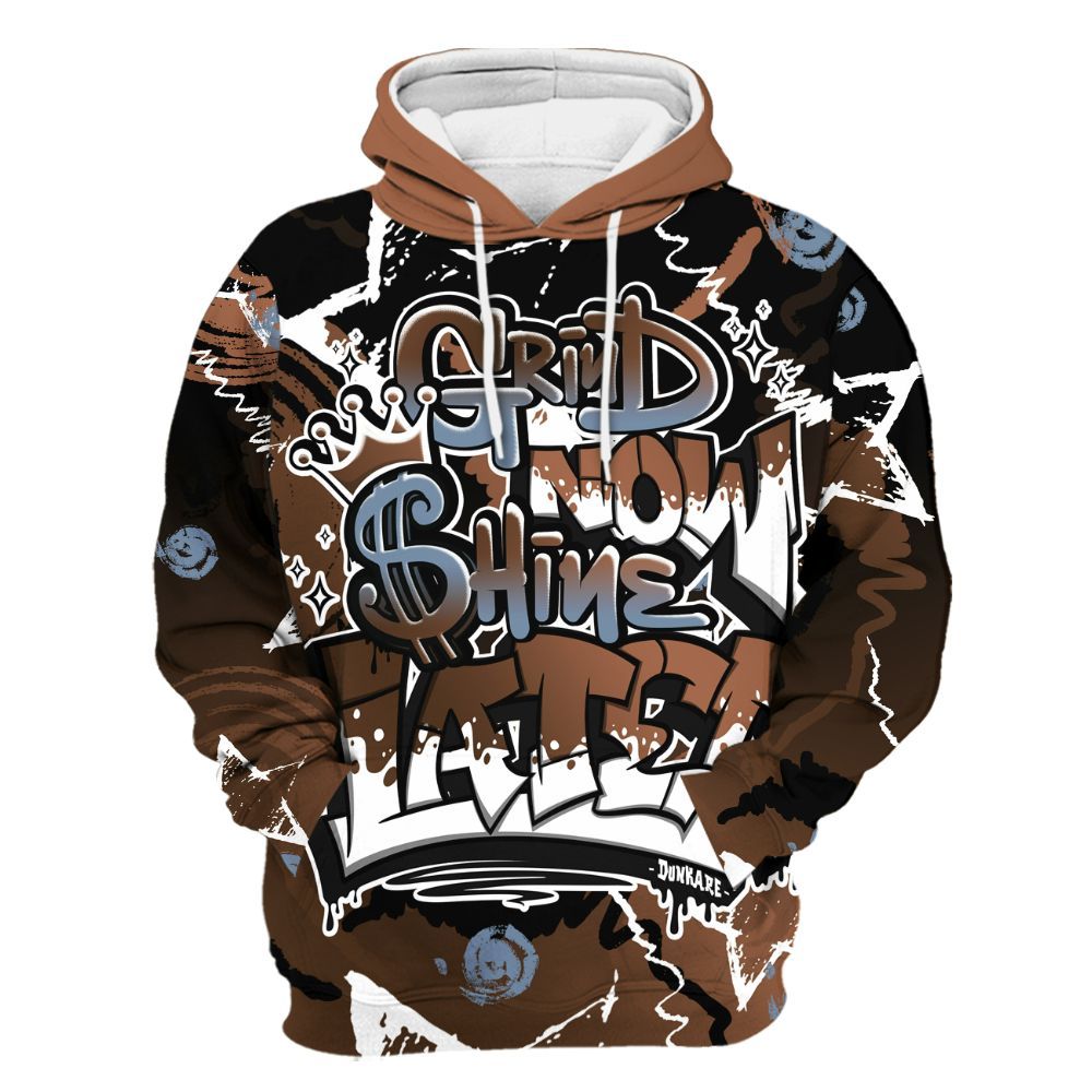 Hoodie To Match Air Foamposite Metallic Copper - Grind Shine Later Drip All Over Print