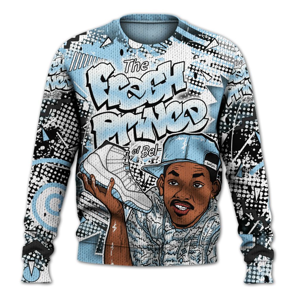 Sweater To Match Legend Blue 11s - Fresh Sneaker 90s Graphic