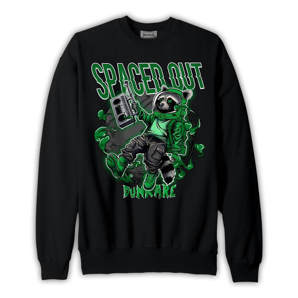 Sweatshirt To match Lucky Green 5s Sweatshirt - Spaced Out Raccoon Graphic 1605 NMP