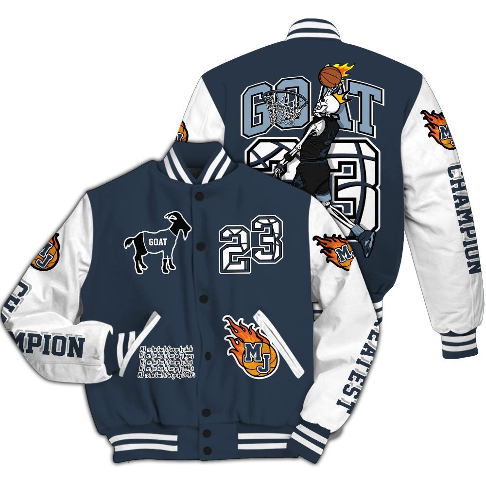 Varsity Jacket To Match Retro Olympic 6s - 23 G.0.A.T Jump Up Basketball All Over Print