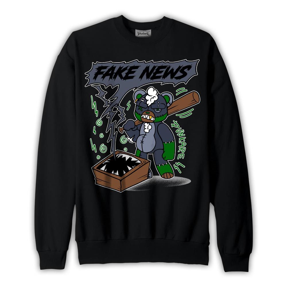 Sweatshirt To match Midnight Navy 13s Sweatshirt - False News Hugz Graphic