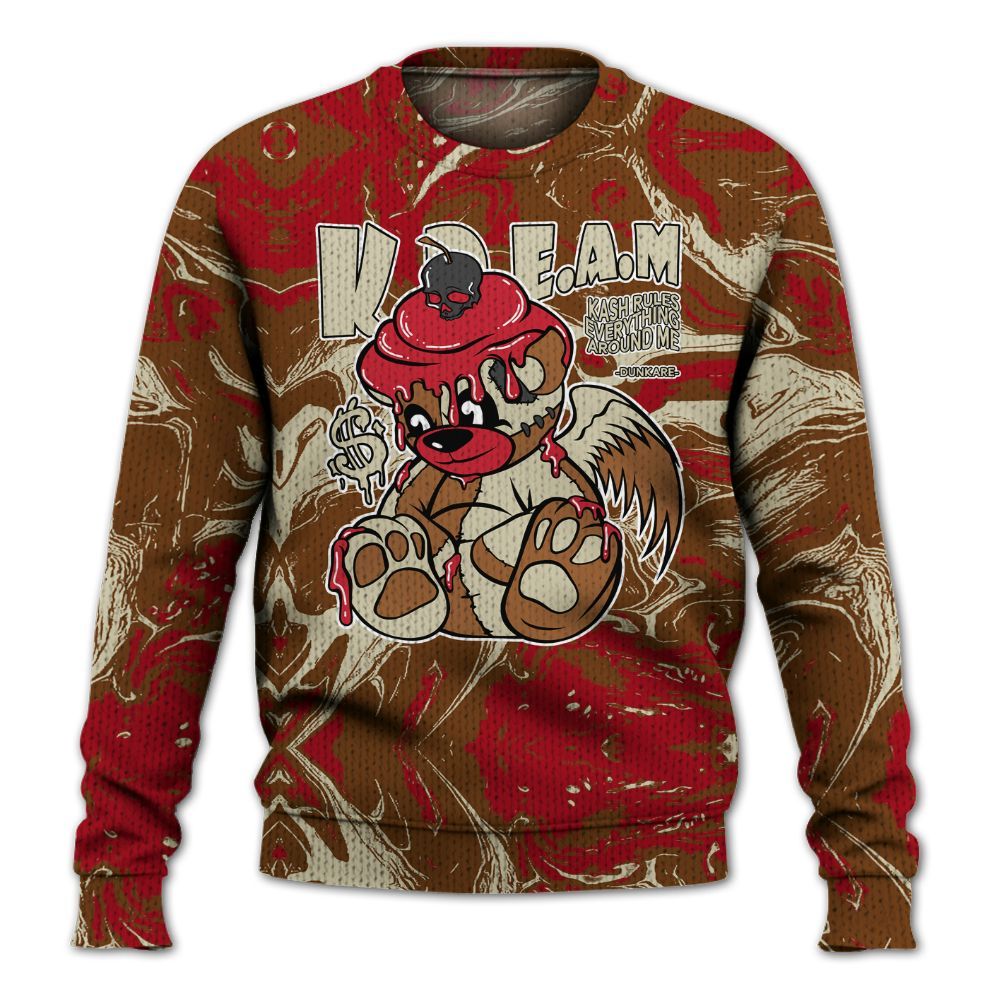 Knitted Sweater To Match Archaeo Brown 5s - Loot Bear Liquid