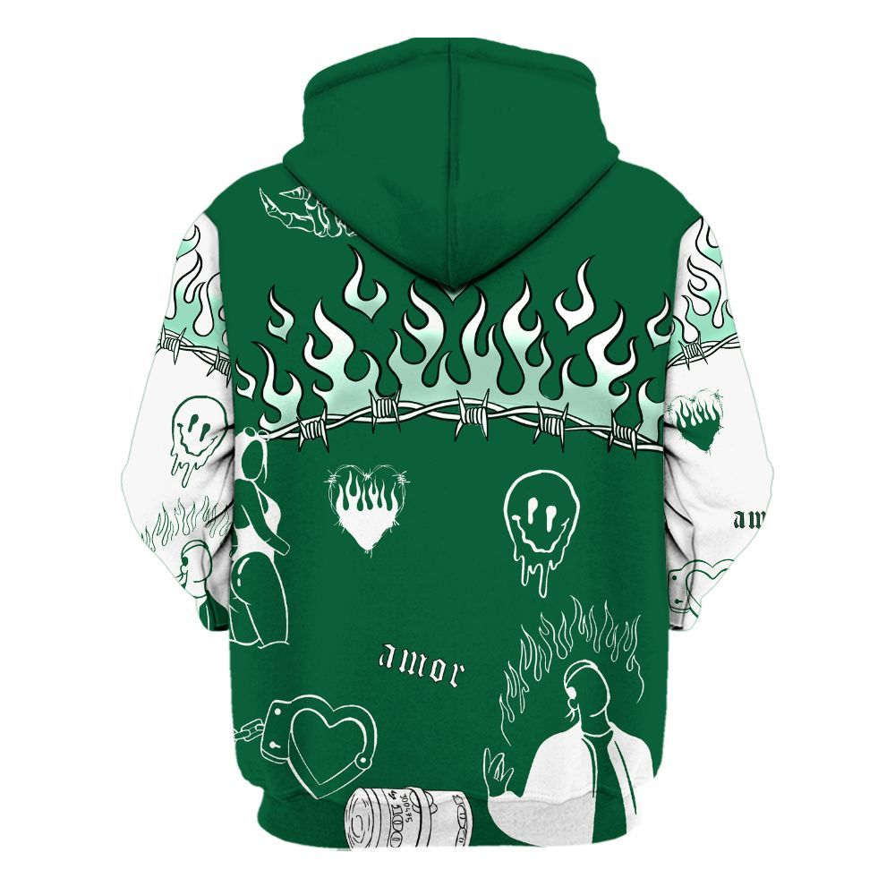 Hoodie To Match High Gorge Green 1s - Snake Trust No One All Over Print