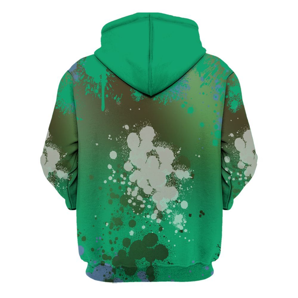 Hoodie To Match Foamposite Pro Pine Green 2025 - God Blessed Ink Drip All Over Print